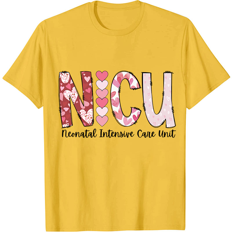 Valentines Neonatal Intensive Care Unit Nurse T-Shirt