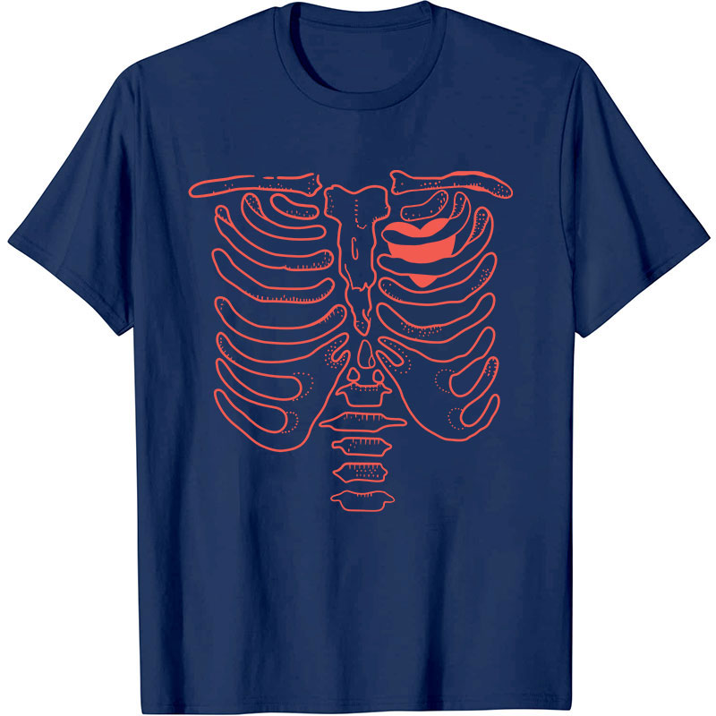 Skeleton Heart Nurse T-Shirt