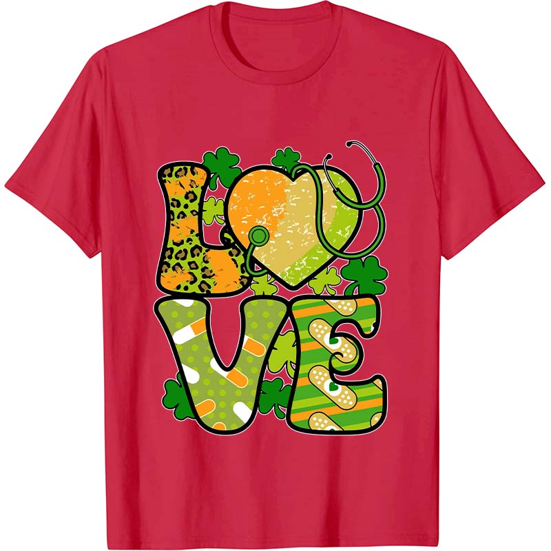 St.Patricks Love Nurse T-Shirt