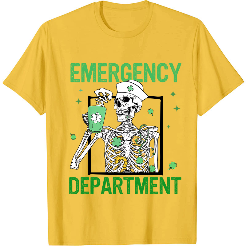 Emergency Department St Patricks Day Nurse T-Shirt