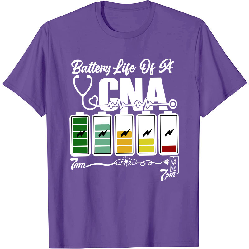 Personalized Battery Life Of A Nurse T-Shirt