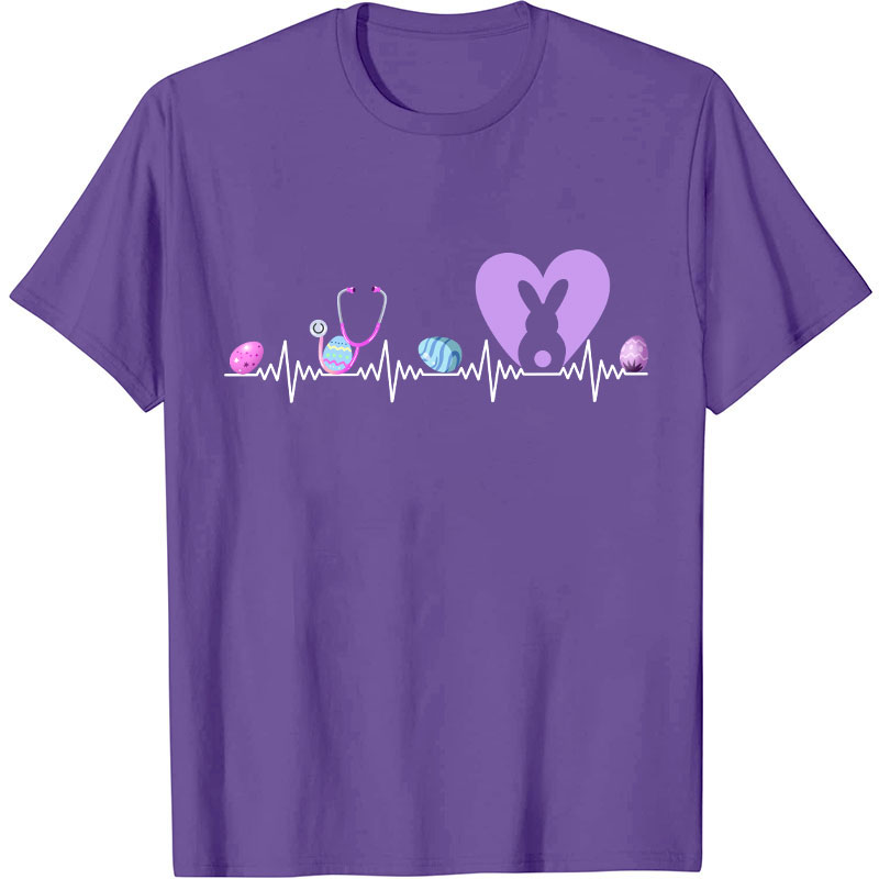 Easter Nurse Heartbeat Nurse T-Shirt