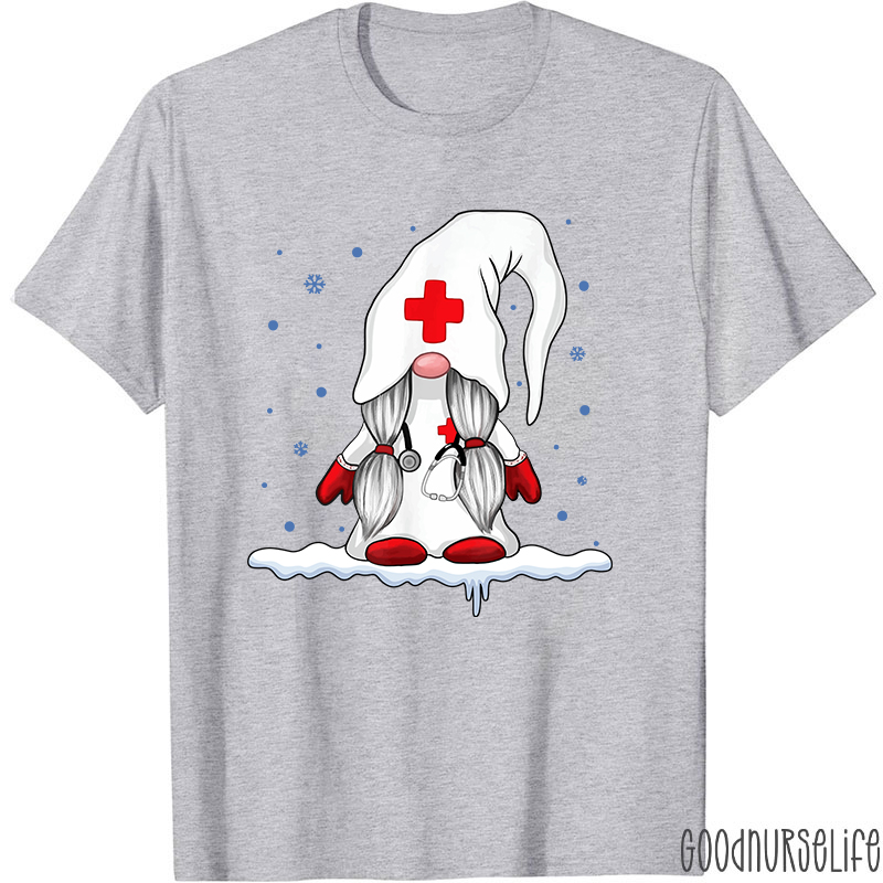 Gnome Snowman Nurse T-Shirt