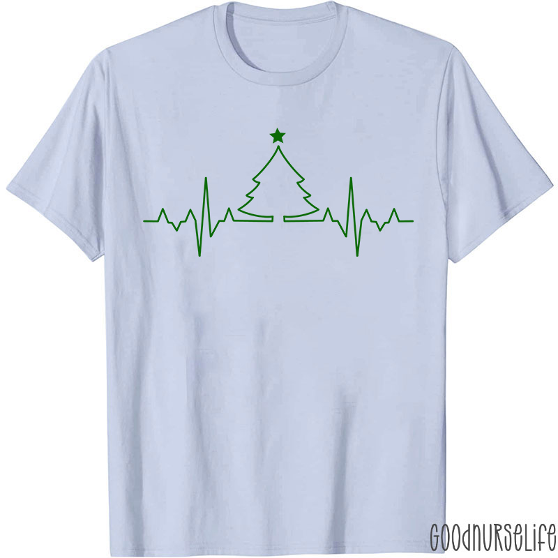 ECG Christmas Tree Nurse T-Shirt