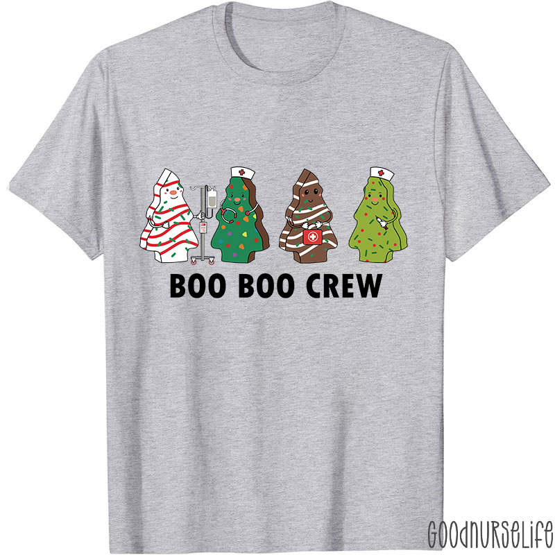 Christmas Tree Boo Boo Crew Nurse T-Shirt