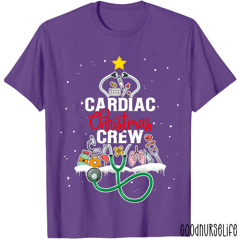 Cardiac Christmas Crew Nurse T-Shirt