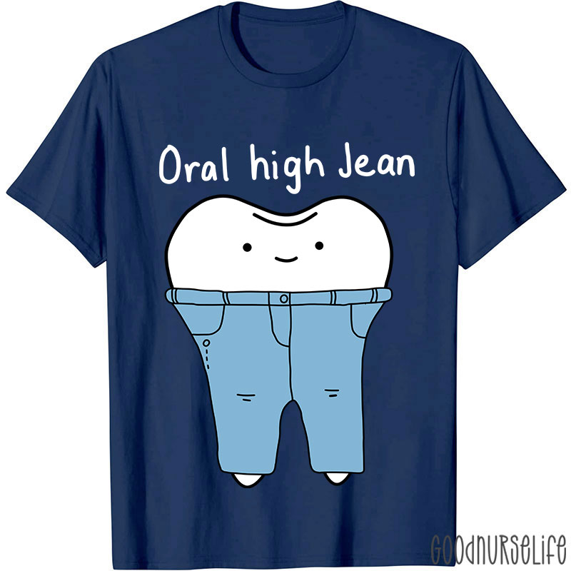 Teeth High Cut Jeans Nurse T-shirt