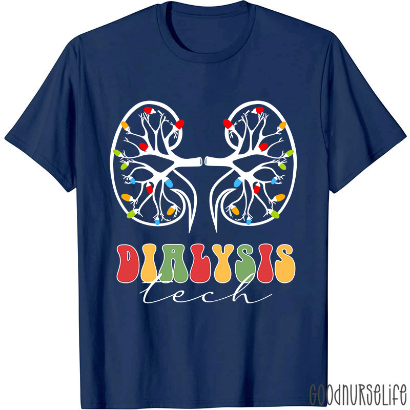 Christmas Dialysis Tech Nurse T-shirt