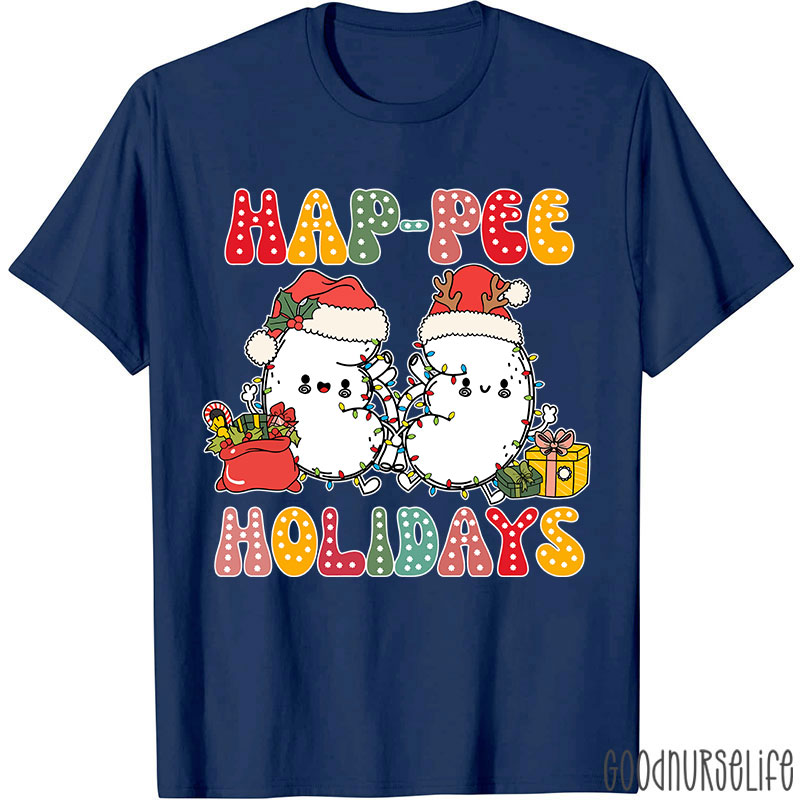Happee Holidays Kidney Nurse T-shirt