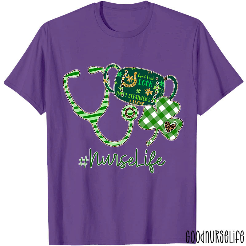 Shamrock Nurselife Nurse T-Shirt