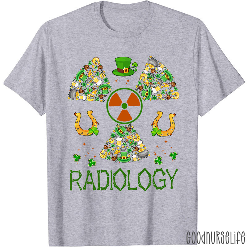 Lucky Radiology St Patricks Day Nurse T-Shirt