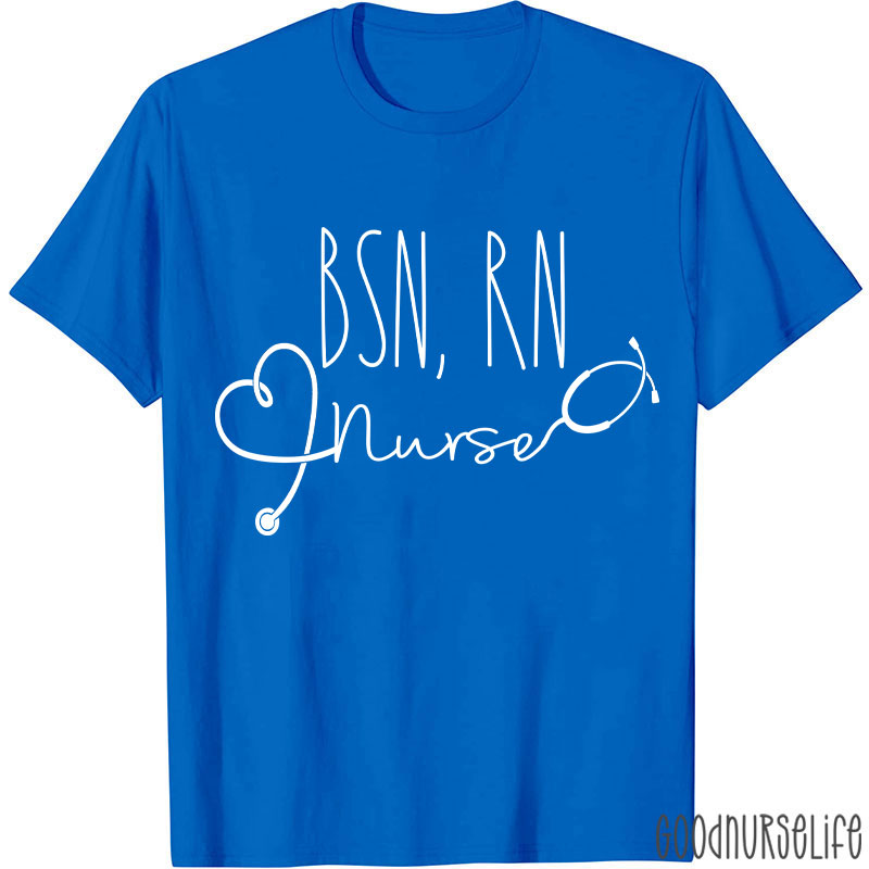 Personalized BSN RN Nurse T-Shirt