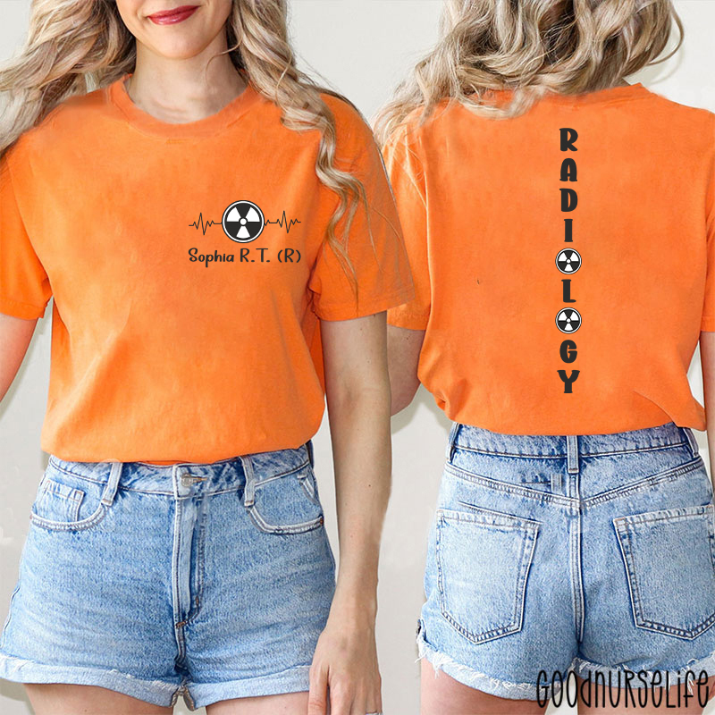 Personalized Halloween Radiology Two Sided T-Shirt