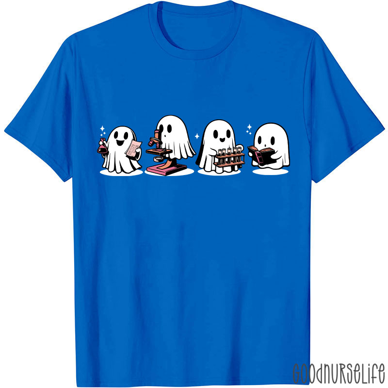 Halloween Cute Ghost Laboratory T-Shirt