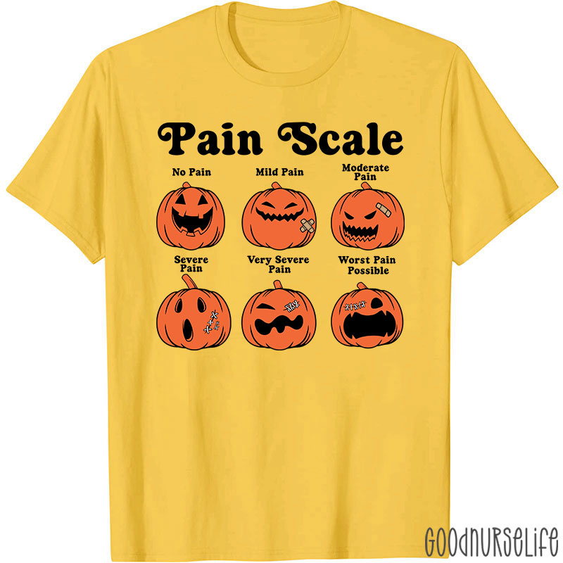 Pumpkin Pain Scale Nurse T-Shirt