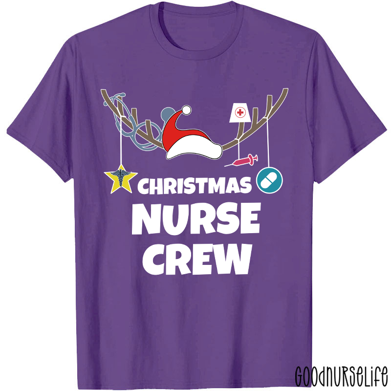 Antlers Nurse Christmas T-Shirt