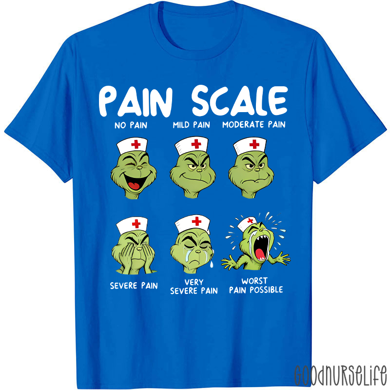Funny Mean Nurse Pain Scale Nurse T-Shirt