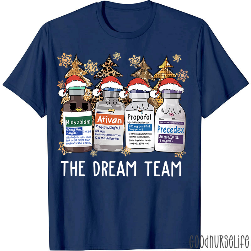 The Dream Team Christmas Nurse T-shirt
