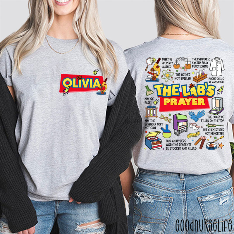 Personalized The Lab's Prayer Lab Week Two Sided T-Shirt