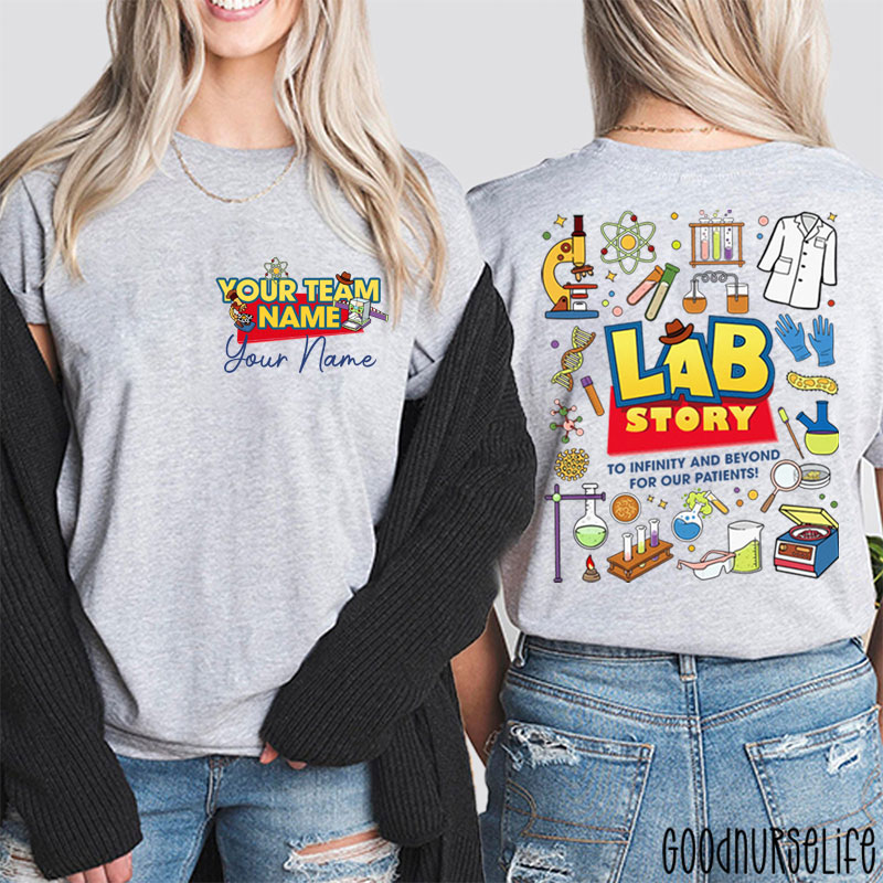 Personalized Name To Infinity And Beyond Two Sided T-Shirt