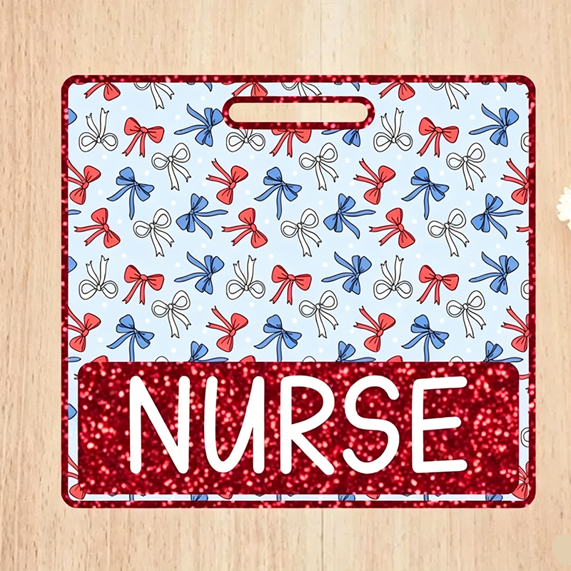 Personalized Corquette 4th Of July Printing Badge Buddy