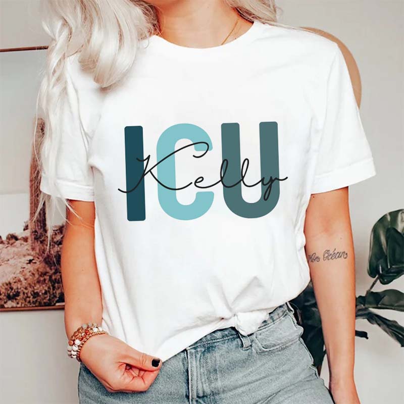 Personalized ICU Nurse T-Shirt