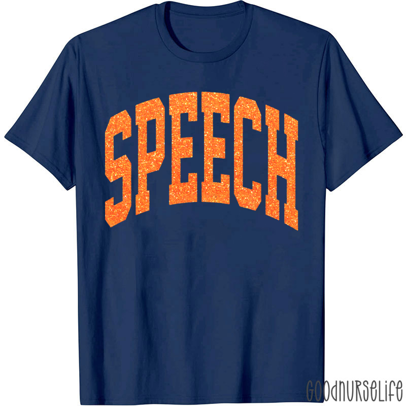 Glitter Autumn Speech Therapy T-Shirt