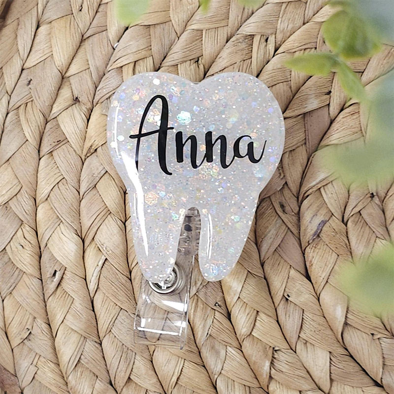Personalized Name Dental Nurse Badge Reel