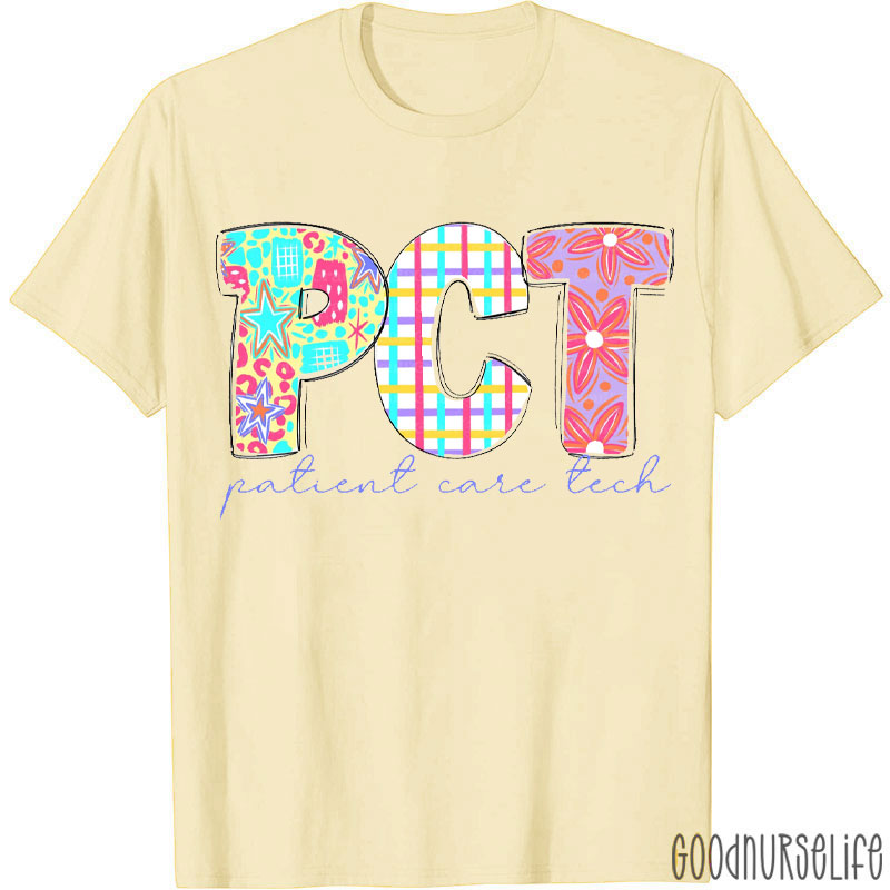 Personalized Flower Cute Pattern Nurse T-Shirt