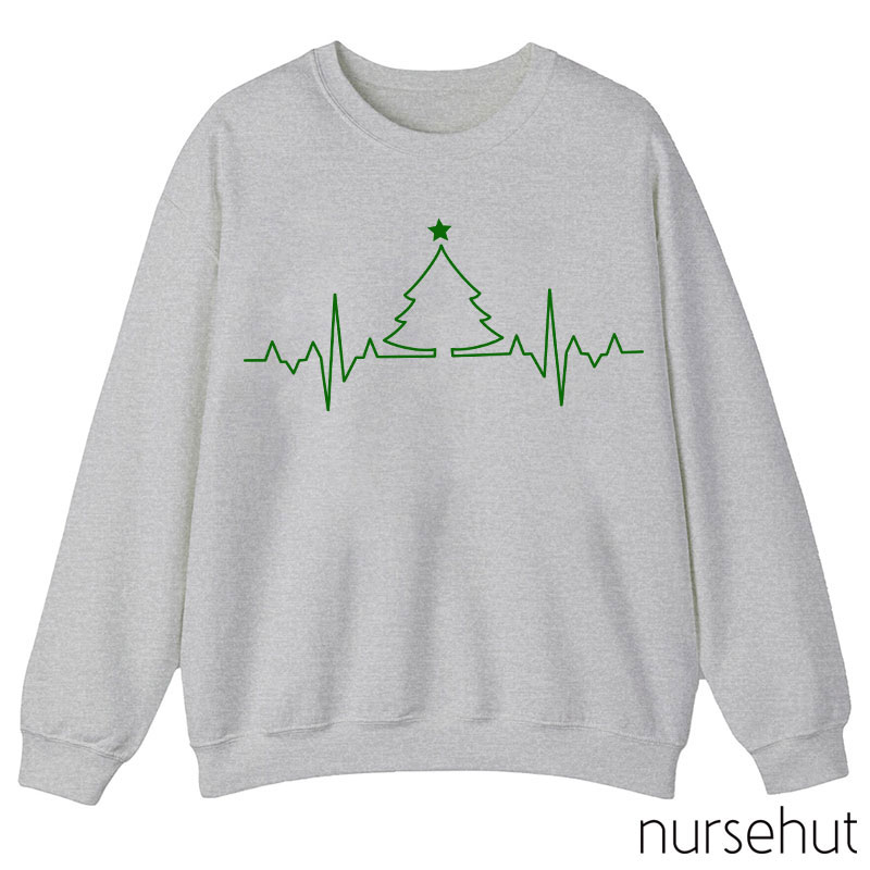 ECG Christmas Tree Nurse Sweatshirt