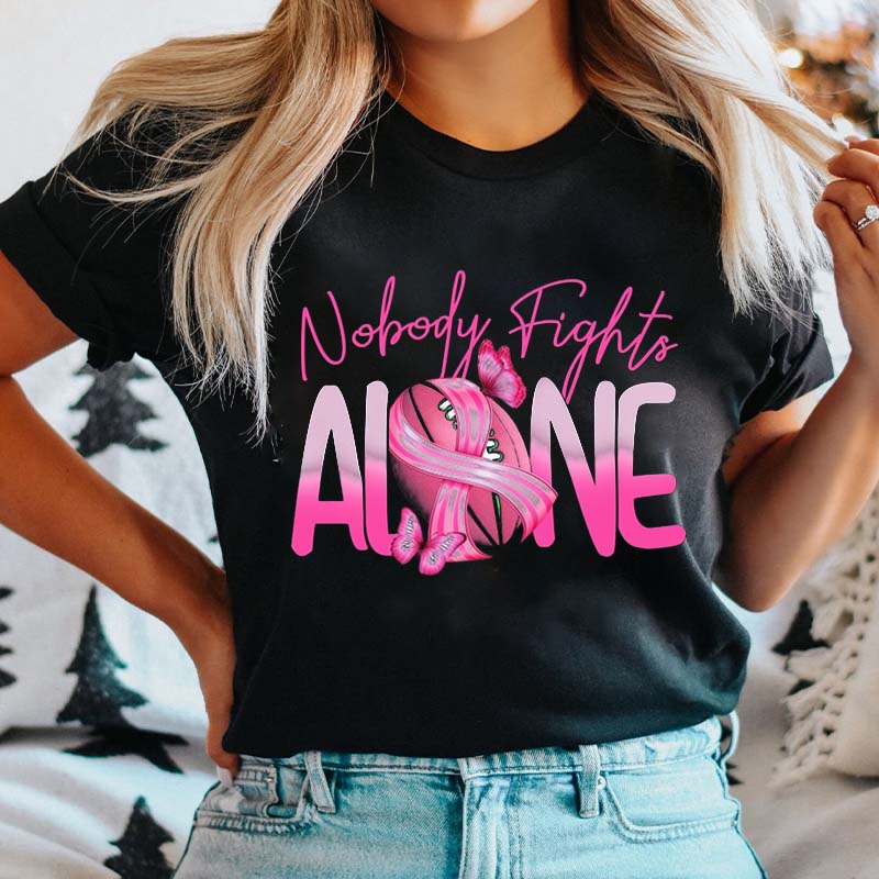 Nobody Fights Alone Nurse T-Shirt