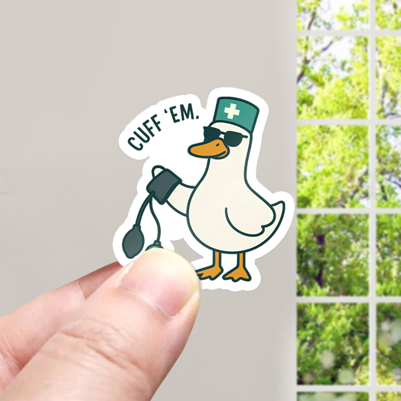 Cuff Em Nurse Stickers