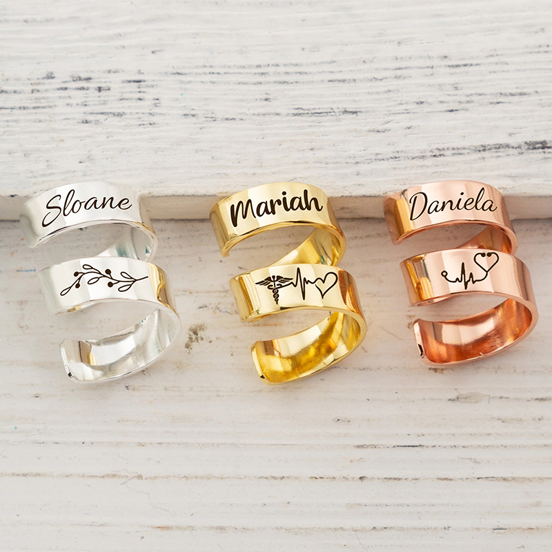 Personalized Name And Cute Icon Nurse Stethoscope ID Tag
