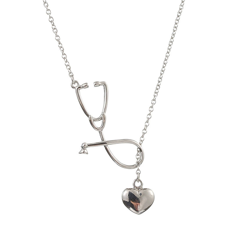Heart Stethoscope Nurse Necklace