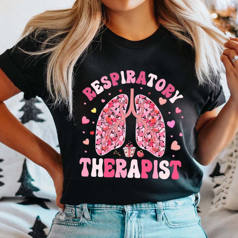 Respiratory Therapist Valentine Nurse T-Shirt