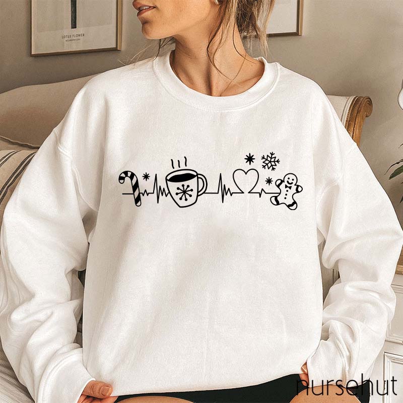 Christmas Heartbeat Nurse Sweatshirt