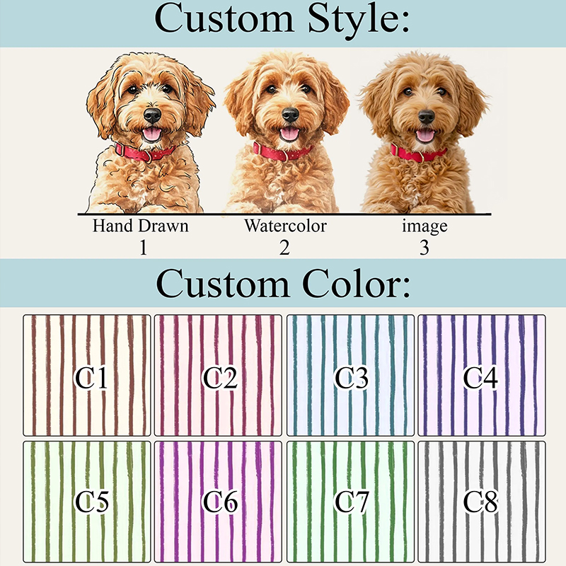 Personalized Cute Pet Portrait Frame Nurse Badge Reel