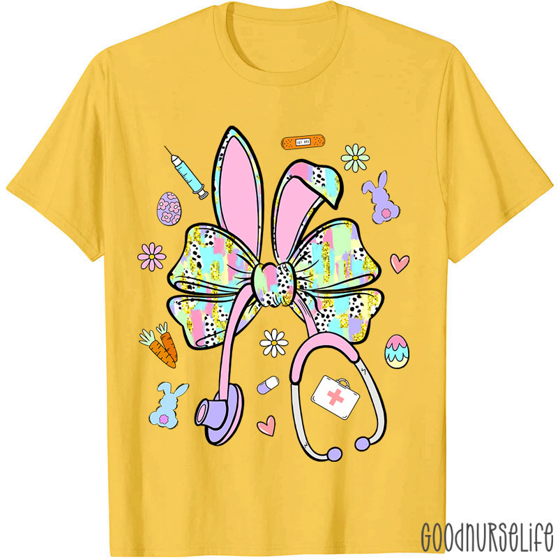 Easter Bunny Stethoscope Nurse T-Shirt