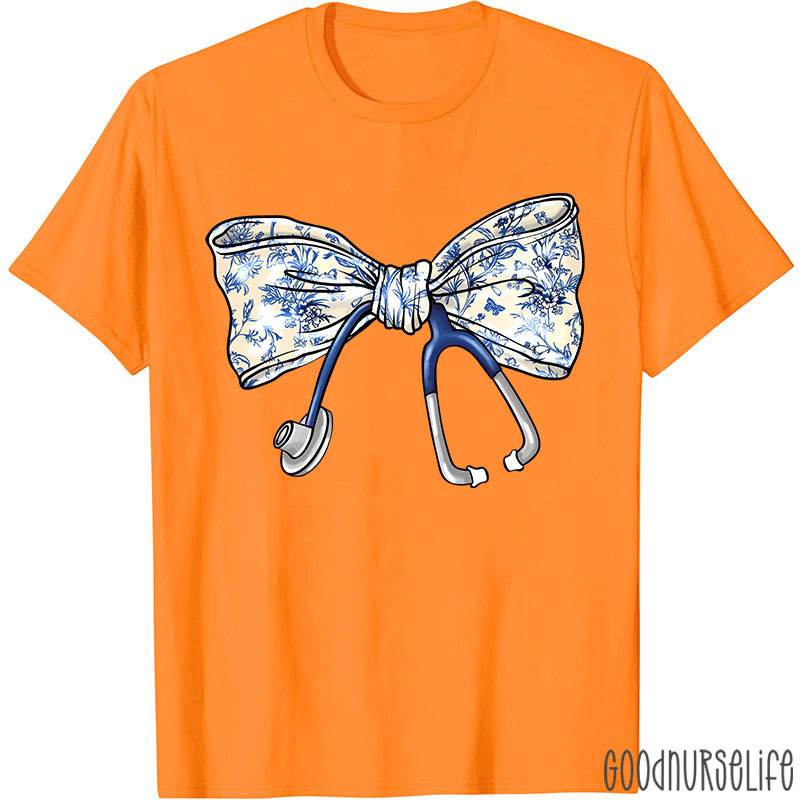 Stethoscope Bow Nurse T-Shirt