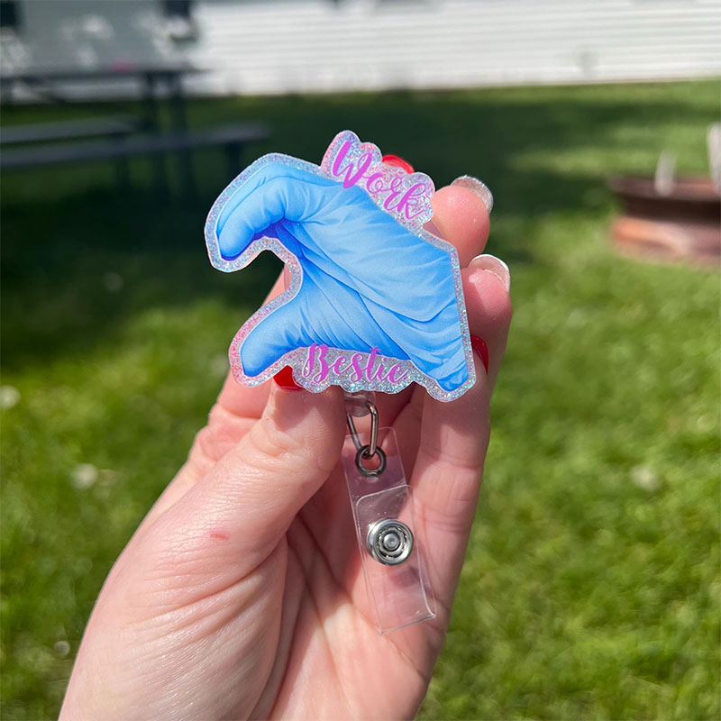 Work Besties Badge Reel