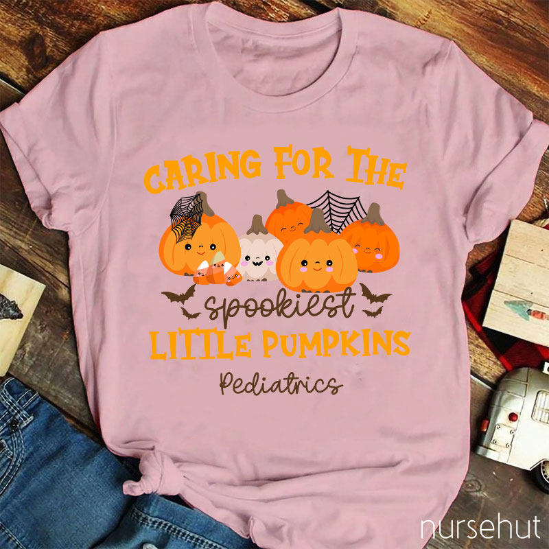 Caring For The Spookiest Little Pumpkins Nurse T-Shirt