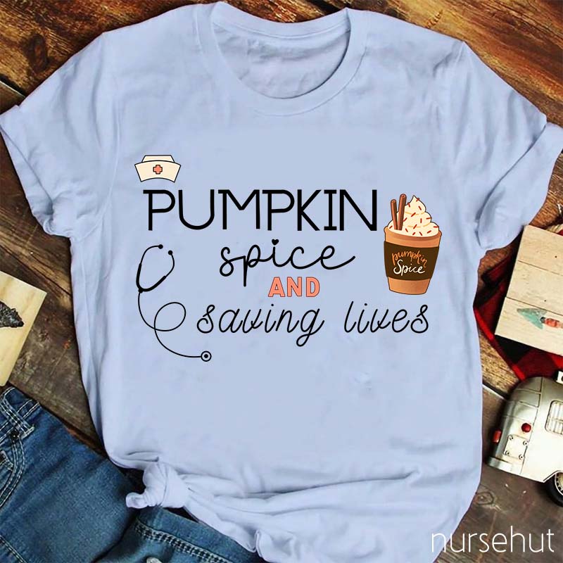 Pumpkin Spice Nurse T-Shirt