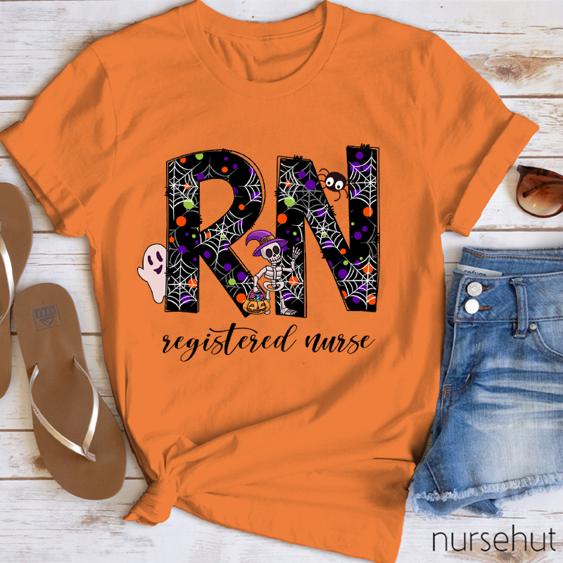 Personalized Halloween Crew Nurse T-Shirt