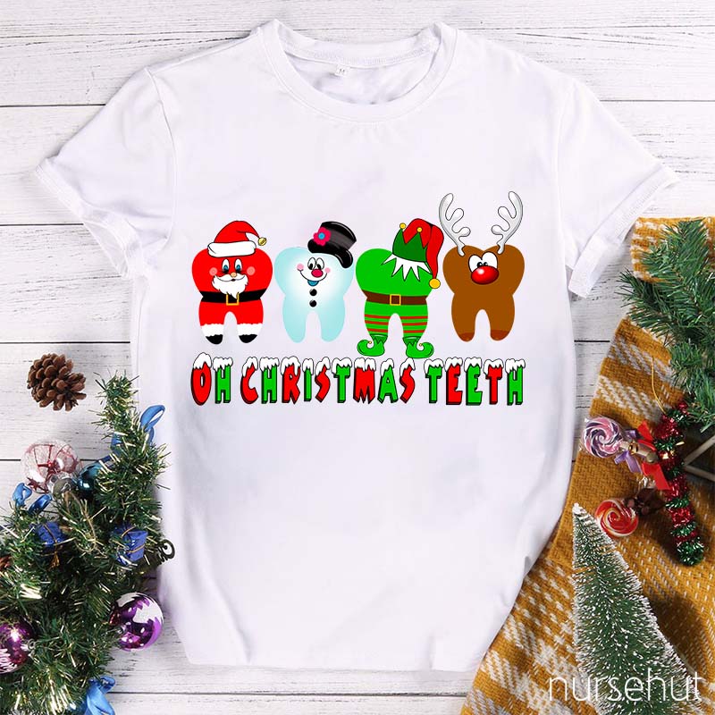 Oh Christmas Teeth Nurse T-Shirt