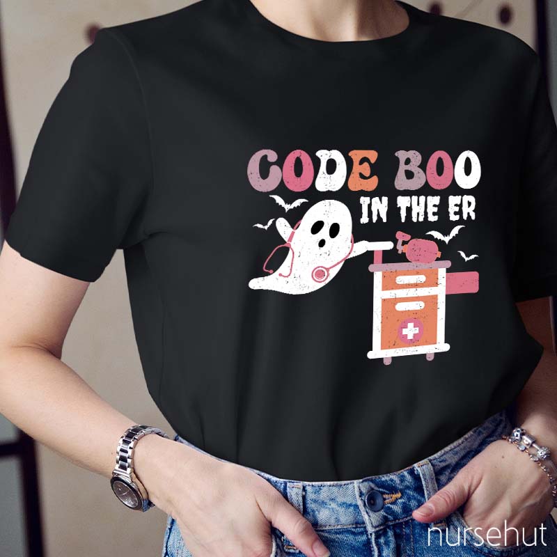 Code Boo In The ER Nurse T-Shirt