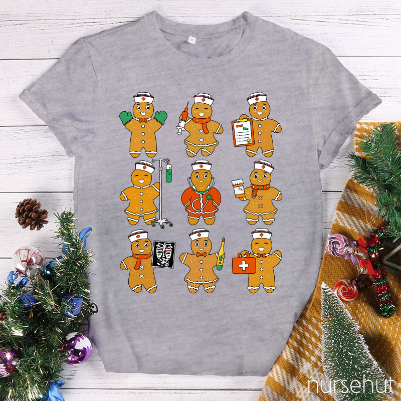 Gingerbread Man Nurse T-Shirt
