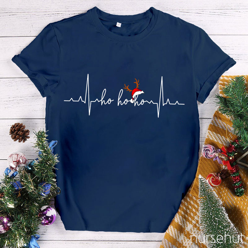 The Heart Beats Before Christmas Are Happy Nurse T-Shirt