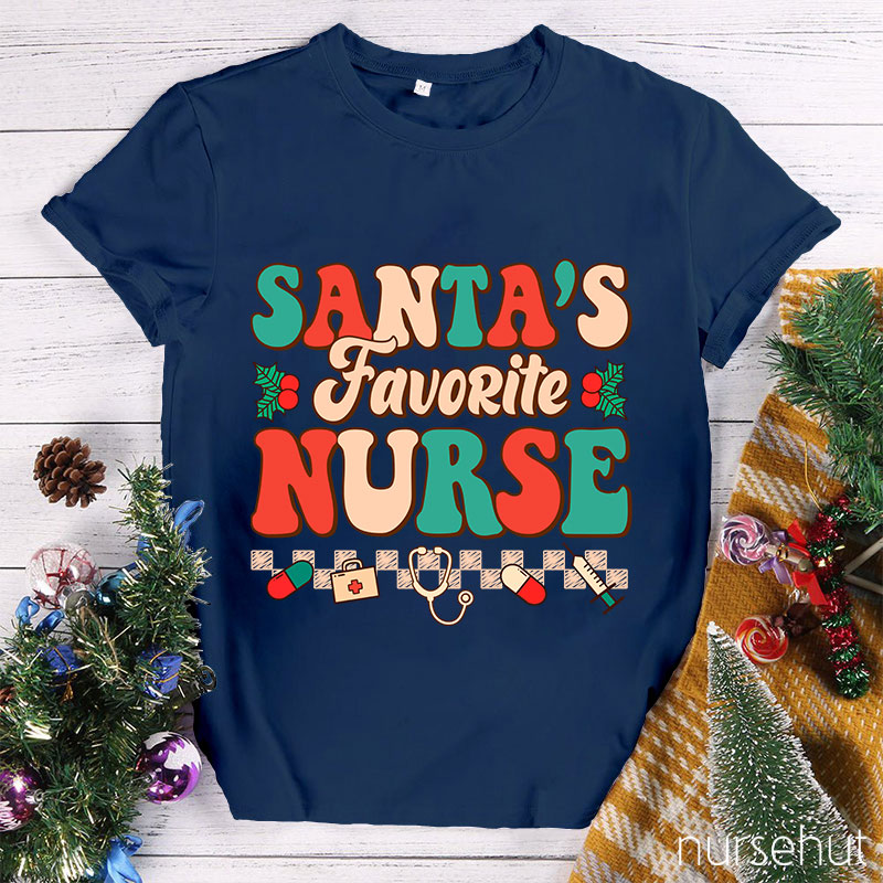 I'm Santa's Favorite Nurse T-Shirt