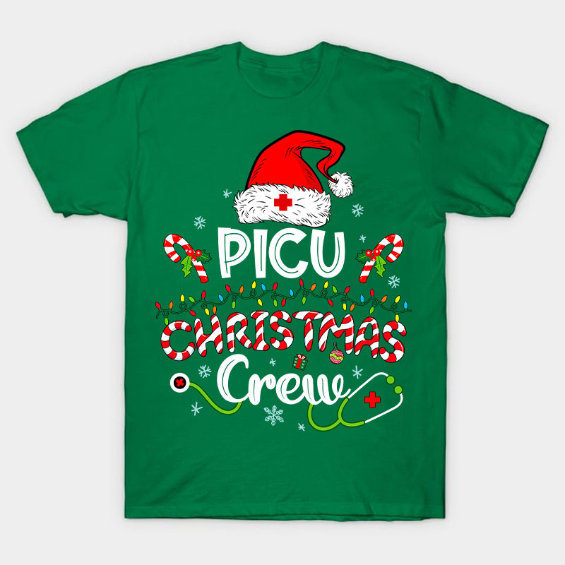 Personalized Christmas Crew Nurse T-Shirt