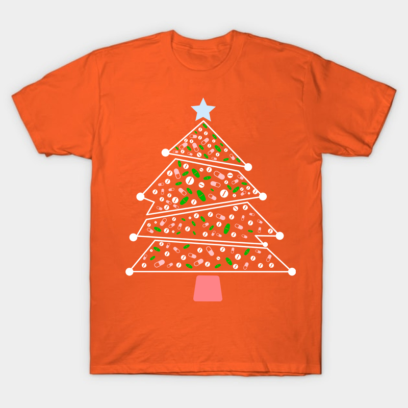 Pill Christmas Tree Nurse T-Shirt